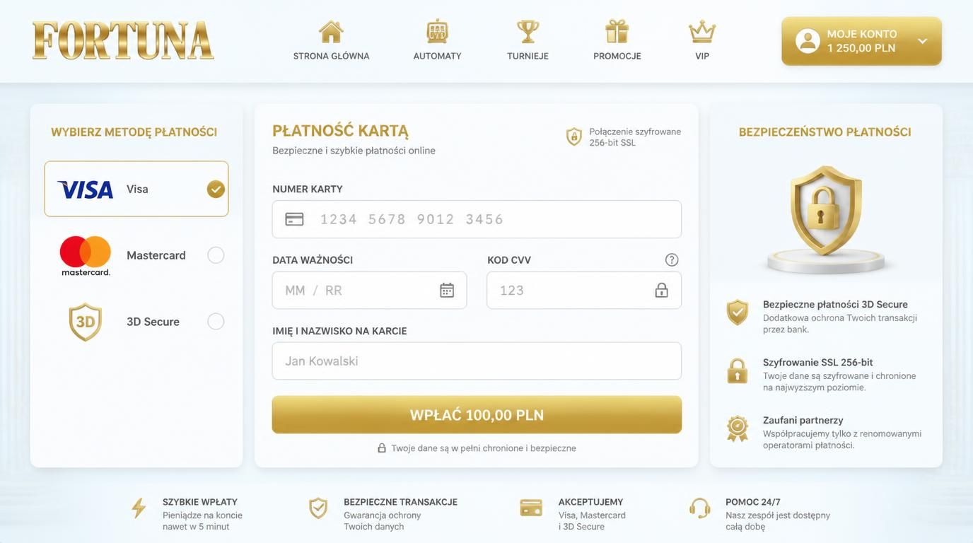 Karta Visa i Mastercard z zabezpieczeniem 3D Secure